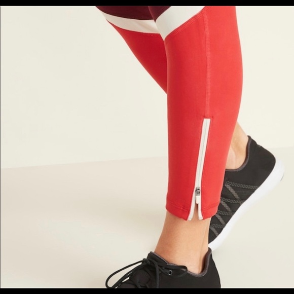 Old Navy active Elevate legging Go Dry maroon - Picture 3 of 6